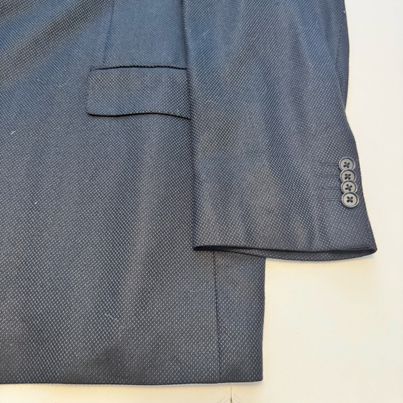ARNOLD BRANT 100% Bamboo Blazer Suit Jacket Navy 48 Regular - Picture 2 of 9